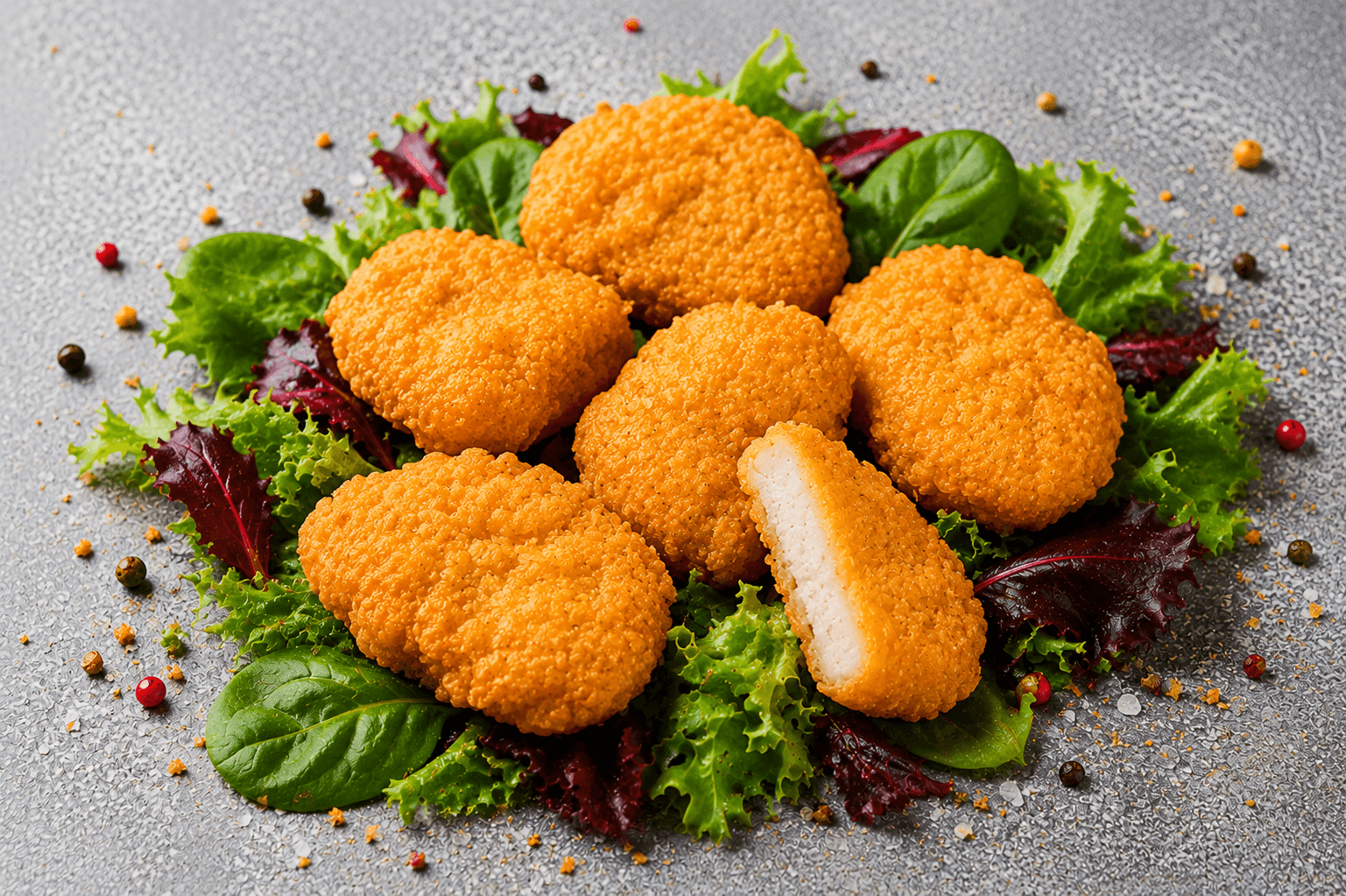 6 Vegan Chicken Tempura Nuggets
