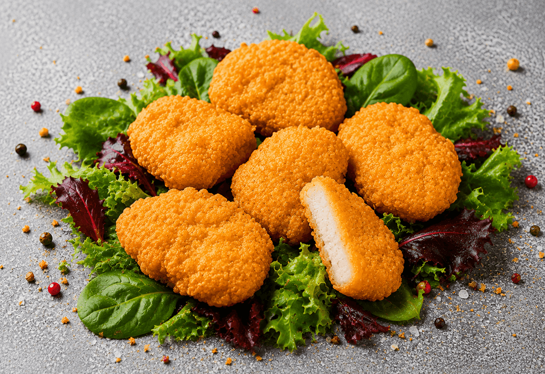 6 Vegan Chicken Tempura Nuggets
