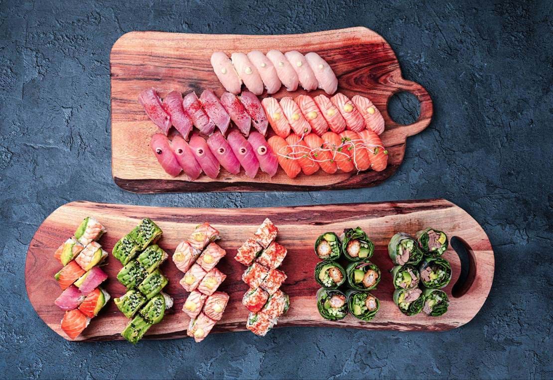 Menu Til Fem Sushi Factory Delux 74 Stk