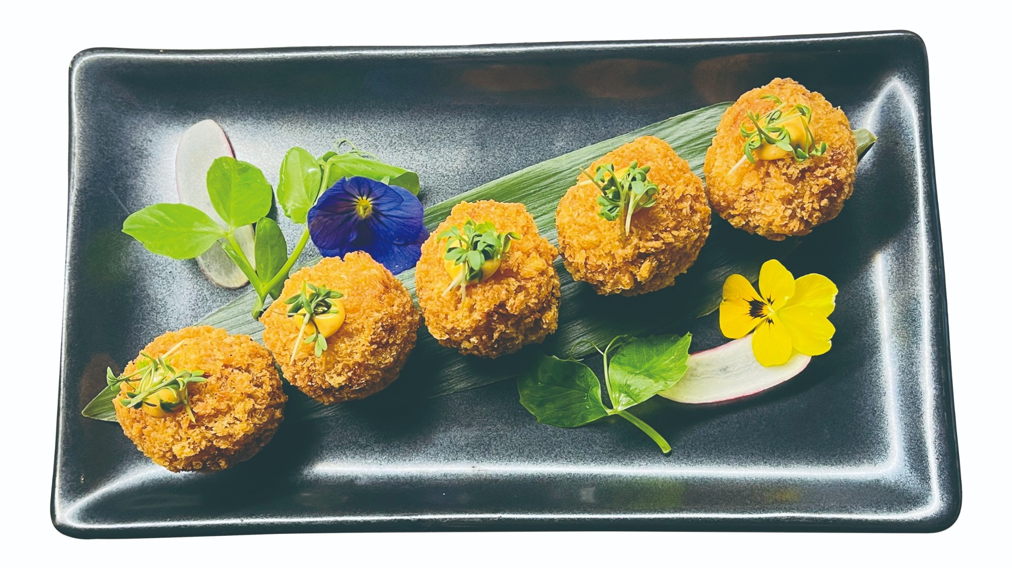 8 Crispy Croquettes Med Ris Og Laks
