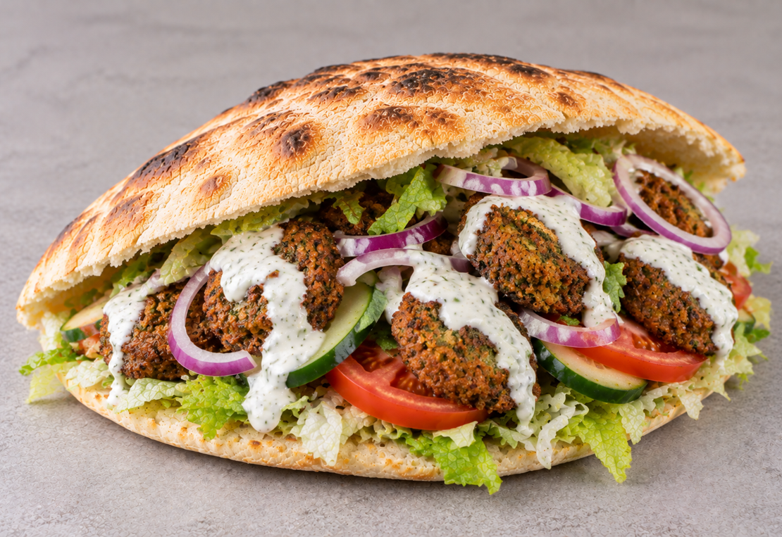 Hjemmelavet Pitabrød Falafel