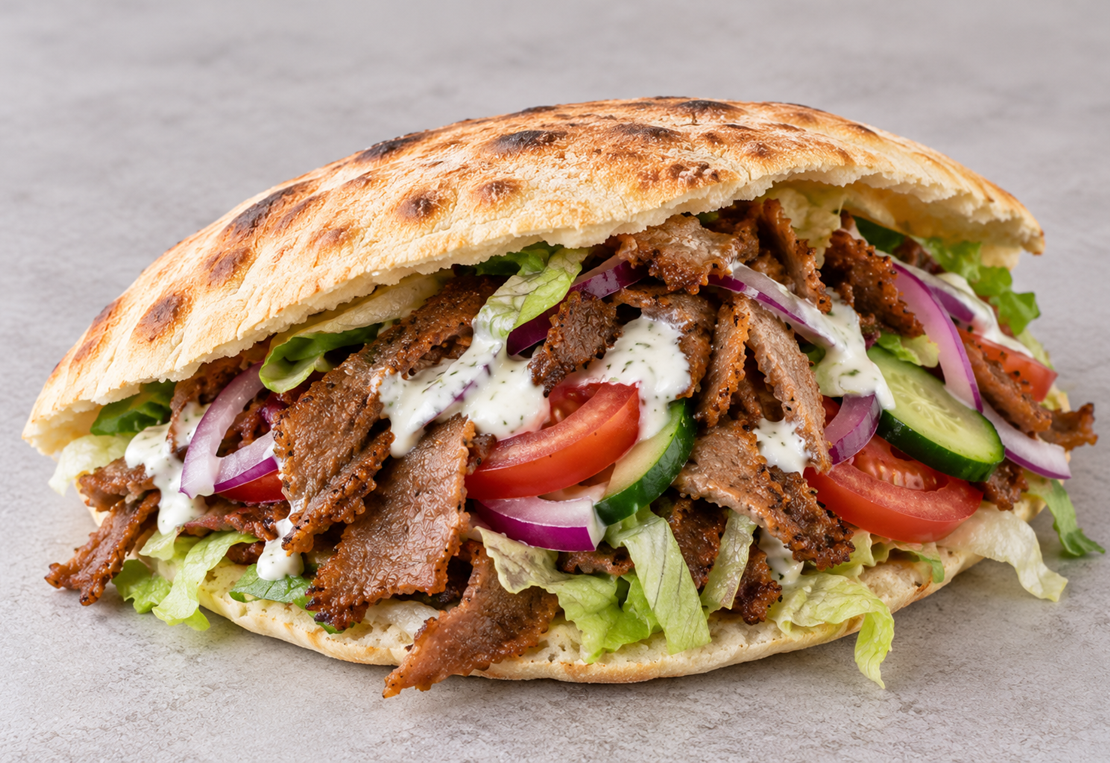 Hjemmelavet Pitabrød Kebab