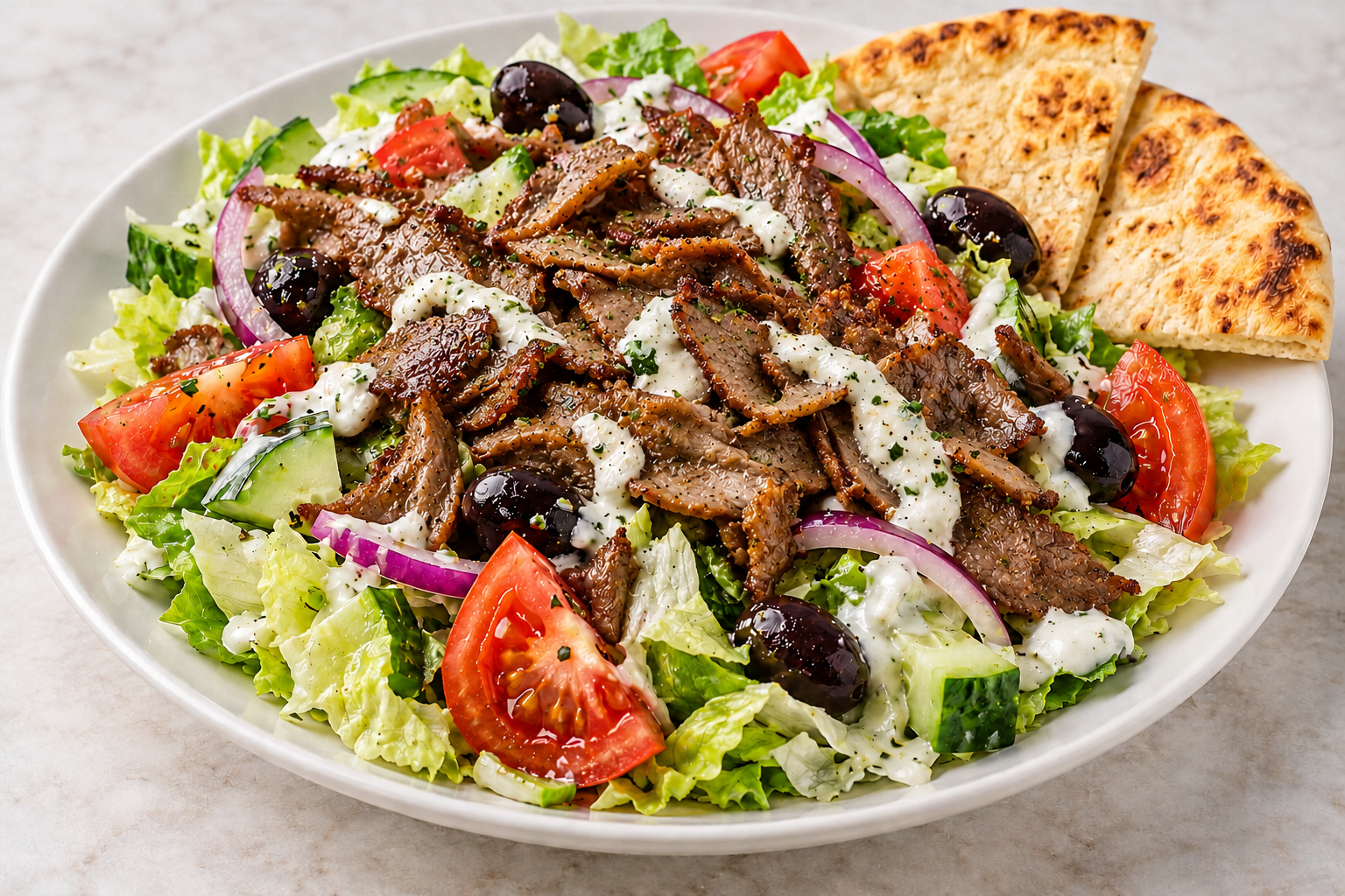 Saftig Shawarma Med Frisk Salat (1)