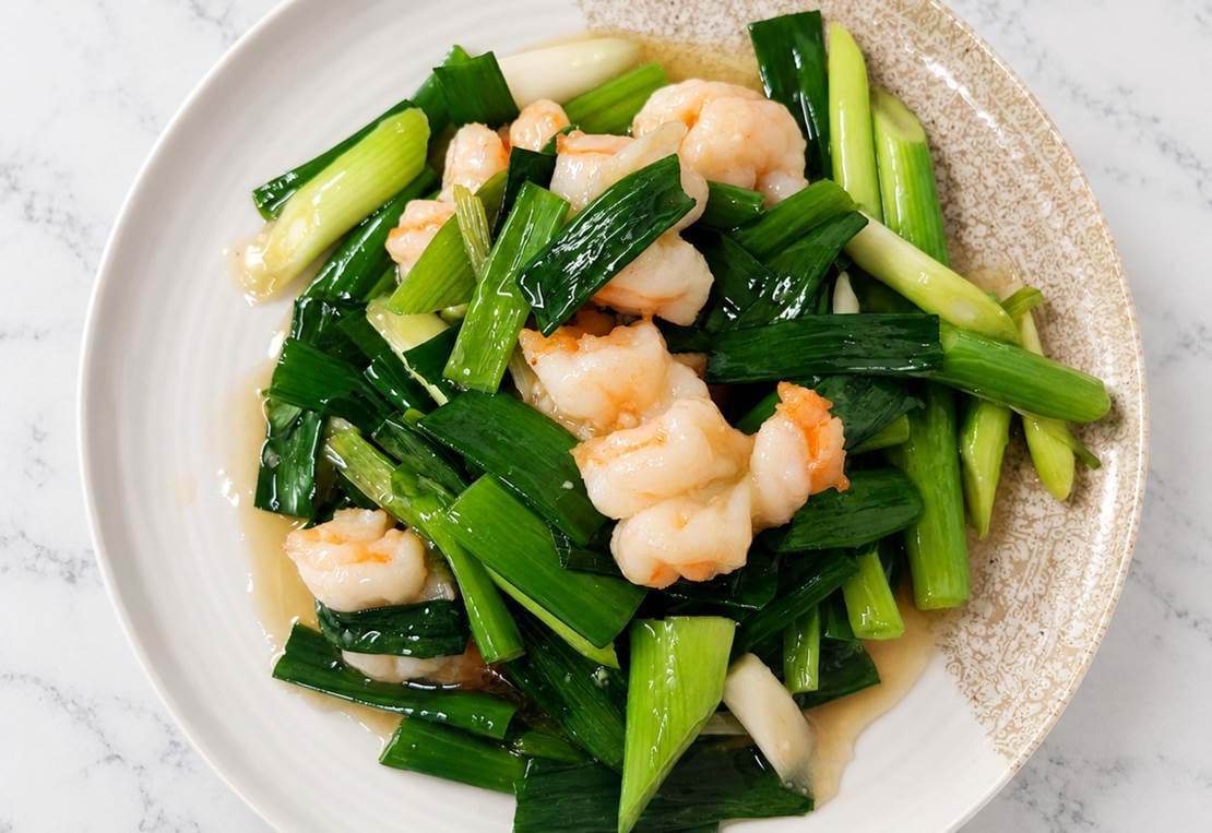 Ginger Scallion King Prawns