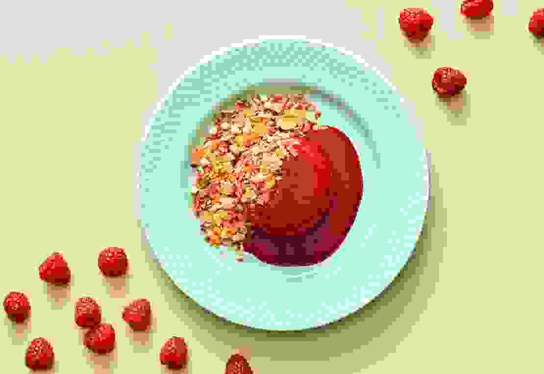 Panna Cotta Hindbaer