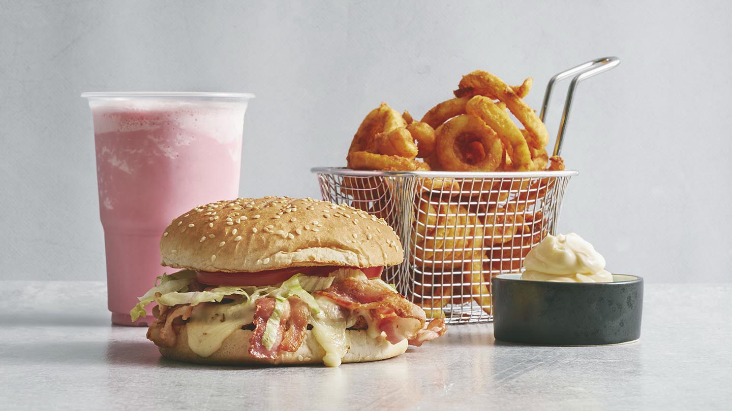 Kylling Ost Og Bacon Menu