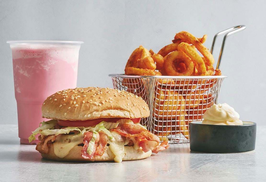 Kylling Ost Og Bacon Menu