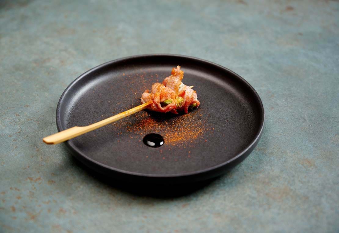 Asparges Med Bacon Min